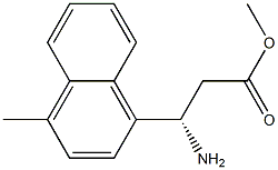 METHYL (3S)-3-AMINO-3-(4-METHYLNAPHTHYL)PROPANOATE Struktur