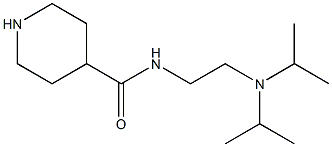 N-[2-(DIISOPROPYLAMINO)ETHYL]PIPERIDINE-4-CARBOXAMIDE Struktur