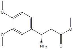 METHYL (3S)-3-AMINO-3-(3,4-DIMETHOXYPHENYL)PROPANOATE Struktur