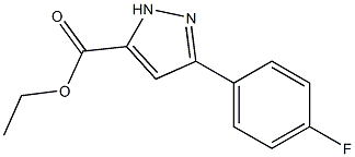 ETHYL 3-(4-FLUOROPHENYL)-1H-PYRAZOLE-5-CARBOXYLATE Struktur