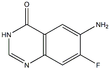 6-AMINO-7-FLUOROQUINAZOLIN-4(3H)-ONE Struktur