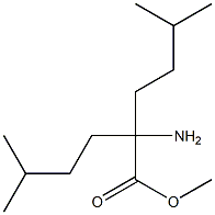 2-AMINO-5-METHYL-2-(3-METHYL-BUTYL)-HEXANOIC ACID METHYL ESTER Struktur