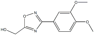 [3-(3,4-DIMETHOXYPHENYL)-1,2,4-OXADIAZOL-5-YL]METHANOL Struktur