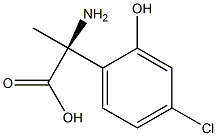 (2S)-2-AMINO-2-(4-CHLORO-2-HYDROXYPHENYL)PROPANOIC ACID Struktur