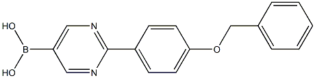 2-(4-BENZYLOXYPHENYL)PYRIMIDINE-5-BORONIC ACID Struktur