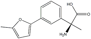 (2S)-2-AMINO-2-[3-(5-METHYL(2-FURYL))PHENYL]PROPANOIC ACID Struktur