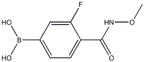 3-FLUORO-4-(METHOXYCARBAMOYL)BENZENEBORONIC ACID Struktur