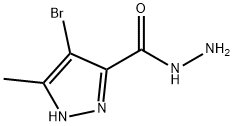 4-BROMO-5-METHYL-1H-PYRAZOLE-3-CARBOHYDRAZIDE Struktur