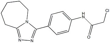 2-CHLORO-N-[4-(6,7,8,9-TETRAHYDRO-5H-[1,2,4]TRIAZOLO[4,3-A]AZEPIN-3-YL)PHENYL]ACETAMIDE Struktur