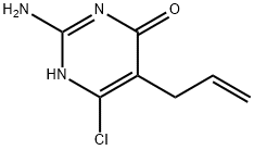 5-ALLYL-2-AMINO-6-CHLORO-4-PYRIMIDINOL Struktur