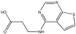 3-(THIENO[2,3-D]PYRIMIDIN-4-YLAMINO)PROPANOIC ACID Struktur