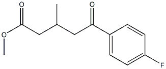 METHYL 5-(4-FLUOROPHENYL)-3-METHYL-5-OXOVALERATE Struktur