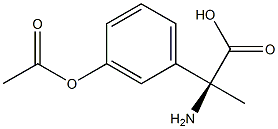 (2S)-2-(3-ACETYLOXYPHENYL)-2-AMINOPROPANOIC ACID Struktur