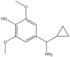 4-((1S)AMINOCYCLOPROPYLMETHYL)-2,6-DIMETHOXYPHENOL Struktur