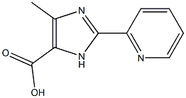 5-METHYL-2-PYRIDIN-2-YL-3H-IMIDAZOLE-4-CARBOXYLIC ACID Struktur