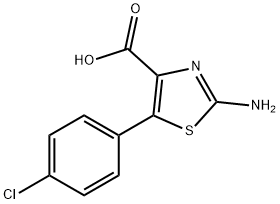 2-AMINO-5-(4-CHLOROPHENYL)-1,3-THIAZOLE-4-CARBOXYLIC ACID Struktur