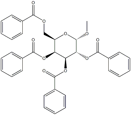 METHYL 2,3,4,6-TETRA-O-BENZOYL-ALPHA-D-GALACTOPYRANOSIDE Struktur