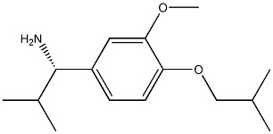 (1S)-1-[3-METHOXY-4-(2-METHYLPROPOXY)PHENYL]-2-METHYLPROPYLAMINE Struktur