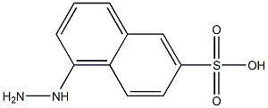 1-HYDRAZINO-6-NAPHTHALENESULFONIC ACID Struktur