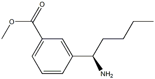 METHYL 3-((1R)-1-AMINOPENTYL)BENZOATE Struktur