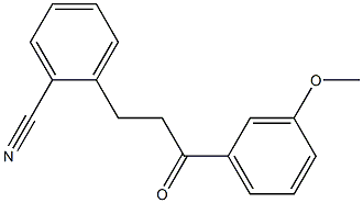 3-(2-CYANOPHENYL)-3'-METHOXYPROPIOPHENONE Struktur