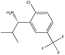 (1S)-1-[2-CHLORO-5-(TRIFLUOROMETHYL)PHENYL]-2-METHYLPROPYLAMINE Struktur