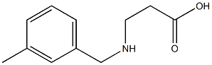 3-[(3-METHYLBENZYL)AMINO]PROPANOIC ACID Struktur