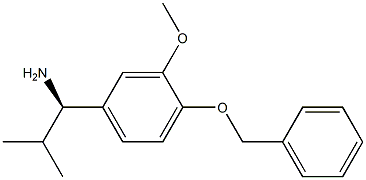 (1R)-1-[3-METHOXY-4-(PHENYLMETHOXY)PHENYL]-2-METHYLPROPYLAMINE Struktur