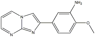 (5-IMIDAZO[1,2-A]PYRIMIDIN-2-YL-2-METHOXYPHENYL)AMINE Struktur