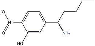 5-((1S)-1-AMINOPENTYL)-2-NITROPHENOL Struktur