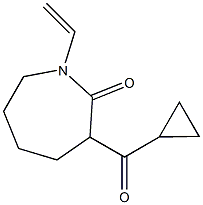 3-(CYCLOPROPYLCARBONYL)-1-VINYLAZEPAN-2-ONE Struktur