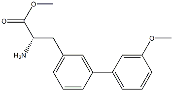 METHYL (2S)-2-AMINO-3-[3-(3-METHOXYPHENYL)PHENYL]PROPANOATE Struktur