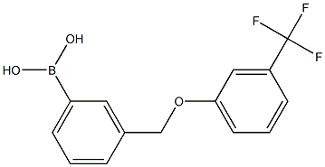 3-(3'-(TRIFLUOROMETHYL)PHENOXYMETHYL)PHENYLBORONIC ACID Struktur