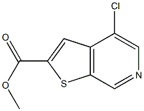 4-CHLOROTHIENO[2,3-C]PYRIDINE-2-CARBOXYLIC ACID METHYL ESTER Struktur