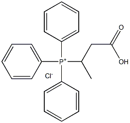 (2-CARBOXY-1-METHYL-ETHYL)-TRIPHENYL-PHOSPHONIUM, CHLORIDE Struktur