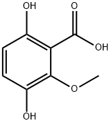 3,6-DIHYDROXY-2-METHOXY BENZOIC ACID Struktur