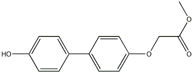 (4'-HYDROXY-BIPHENYL-4-YLOXY)-ACETIC ACID METHYL ESTER Struktur