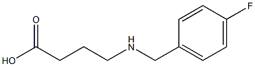 4-[(4-FLUOROBENZYL)AMINO]BUTANOIC ACID Struktur