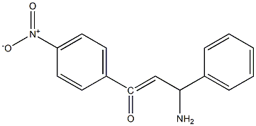 3-AMINO-1-(4-NITRO-PHENYL)-3-PHENYL-PROPENONE Struktur