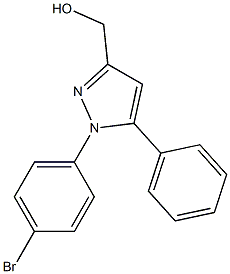 1-(4-BROMOPHENYL)-3-HYDROXYLMETHYL-5-PHENYL PYRAZOLE Struktur