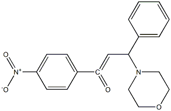 3-MORPHOLIN-4-YL-1-(4-NITRO-PHENYL)-3-PHENYL-PROPENONE Struktur