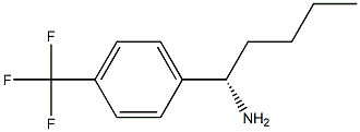 (1S)-1-[4-(TRIFLUOROMETHYL)PHENYL]PENTYLAMINE Struktur