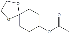 ACETIC ACID 1,4-DIOXA-SPIRO[4.5]DEC-8-YL ESTER Struktur