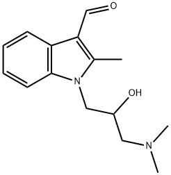 1-(3-DIMETHYLAMINO-2-HYDROXY-PROPYL)-2-METHYL-1H-INDOLE-3-CARBALDEHYDE Struktur