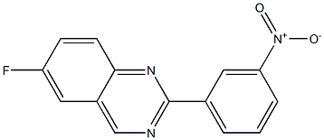 2-(3-NITROPHENYL)-6-FLUOROQUINAZOLINE Struktur