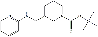 1-BOC-3-(PYRIDIN-2-YLAMINOMETHYL)-PIPERIDINE Struktur