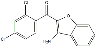 (3-AMINO-BENZOFURAN-2-YL)-(2,4-DICHLORO-PHENYL)-METHANONE Struktur