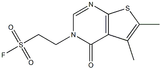 2-(5,6-DIMETHYL-4-OXOTHIENO[2,3-D]PYRIMIDIN-3(4H)-YL)ETHANESULFONYL FLUORIDE Struktur