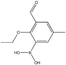 2-ETHOXY-3-FORMYL-5-METHYLPHENYLBORONIC ACID Struktur