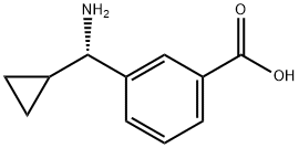 3-((1S)AMINOCYCLOPROPYLMETHYL)BENZOIC ACID Struktur